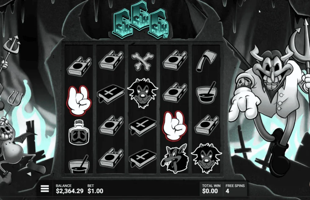 SixSixSix slot review — dark themed reels preview